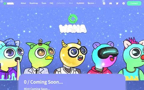 WANA NFT Wallet 的畫面